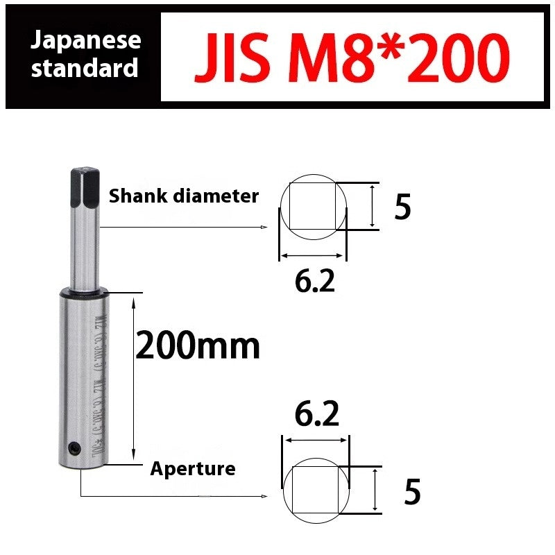2090-Tapping extension rod Tapping extension rod Tapping extension rod Tapping national standard Japanese standard M3 M4M5M68 adapter deep hole tapping Shandong Denso Pricision Tools Co.,Ltd.